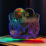 Til We Are Ghosts - Personalized Couple Mirror Light