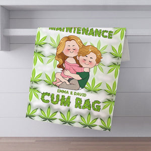 Cum Rag High Maintenance Couple - Personalized Couple Towel