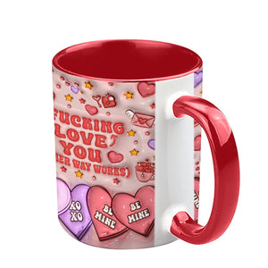 I Love You - Personalized Couple Accent Mug