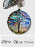 Always On My Mind Forever In My Heart - Personalized Memorial Transparent Car Ornament