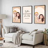 Together Is Our Favourite Place To Be - Personalized Couple Poster & Canvas Set