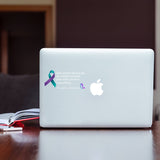 Dear person behind me - Personalized Suicide Prevention Decal Full