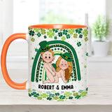 Lucky To Have You And Your Butt - Personalized Couple Accent Mug