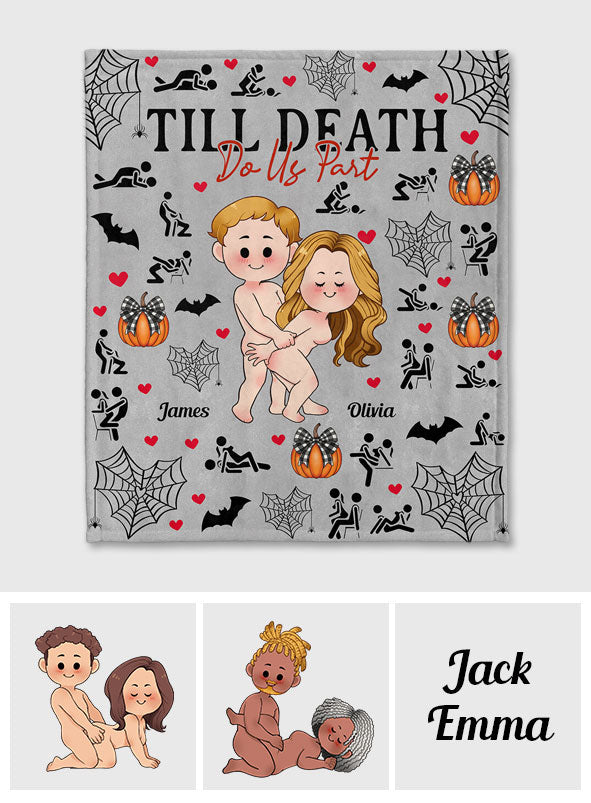 Till Death Do Us Part - Personalized Couple Blanket