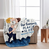 Together Is Our Favorite Place To Be - Personalized Couple Blanket