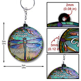 Always On My Mind Forever In My Heart - Personalized Memorial Transparent Keychain