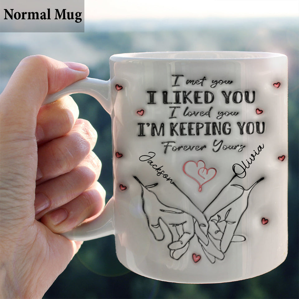 Forever Yours - Personalized Couple Mug