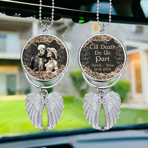 Till Death Do Us Part - Personalized Couple Wings Ornament