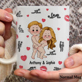 I Love Seeing You Naughty - Personalized Couple Mug