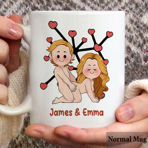 I'd Like To Touch You In All The Multiverses Inflated Peaches - Personalized Couple Mug