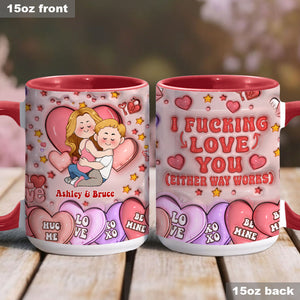 I Love You - Personalized Couple Accent Mug