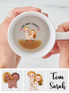 How About Tonight - Personalized Couple Hidden Message Mug