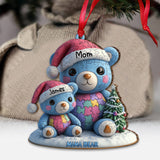 Mama Bear Christmas - Personalized Autism Awareness Ornament