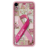 Breast Cancer Awareness - Personalized Breast Cancer Awareness Leather Phone Case