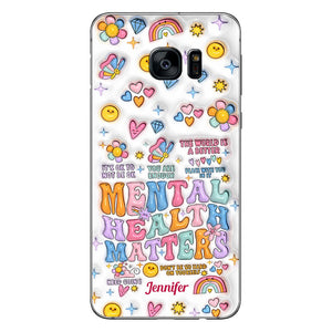 Mental Health Matter - Personalized Mental Health Awareness Clear Phone Case