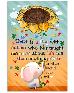 There Is A Boy With Autism - Autism Awareness Poster 0921