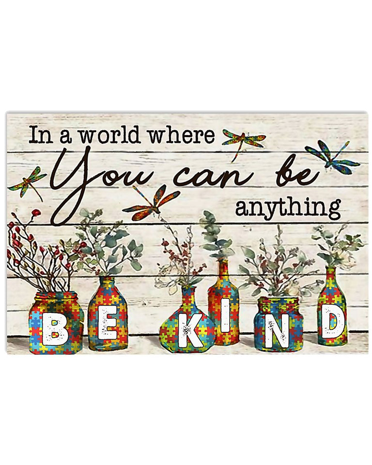 Autism Be Kind Autism - Autism Awareness Poster 0921