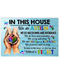 Autism Awareness In This House - Autism Awareness Poster 0921